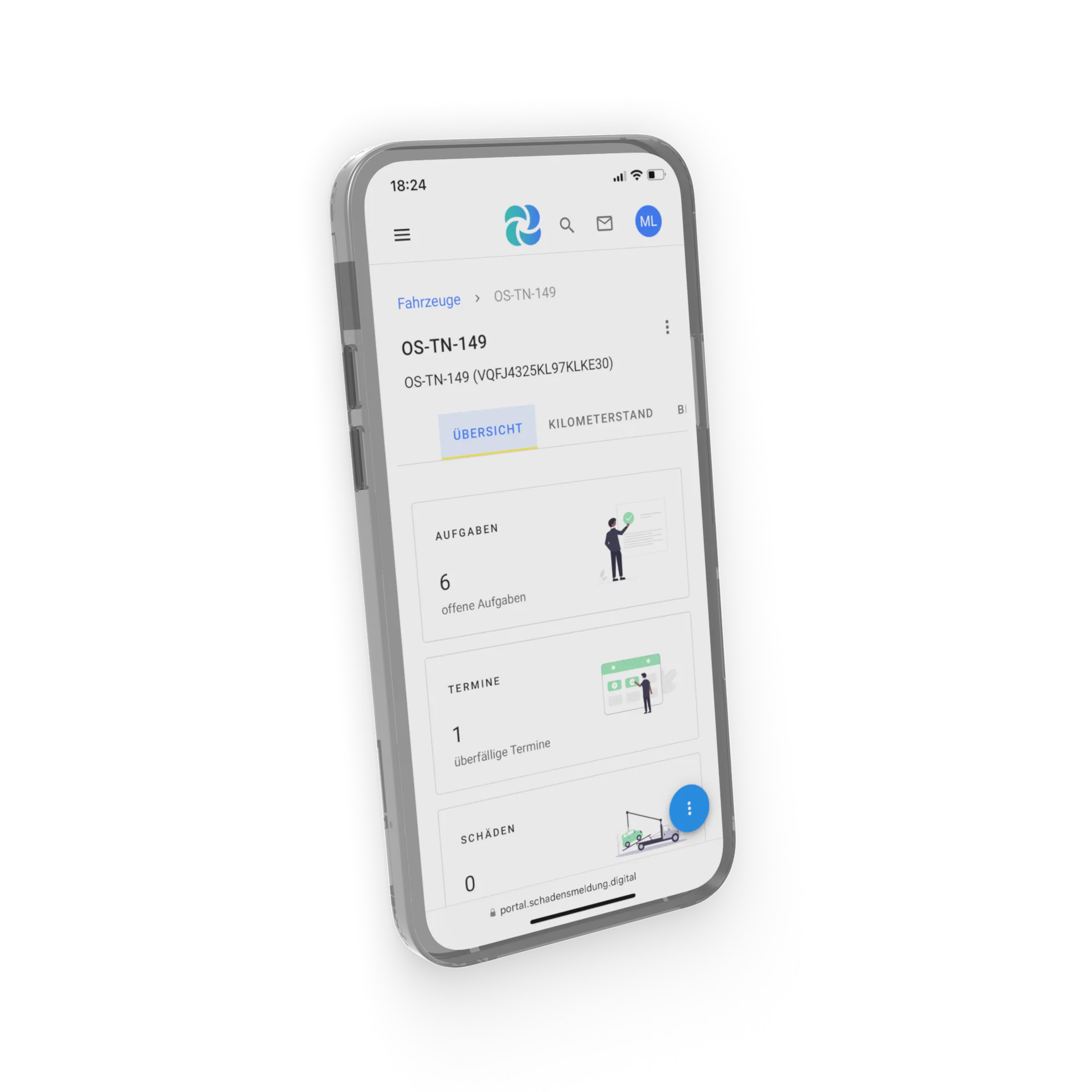 Digitales Fuhrparkmanagement