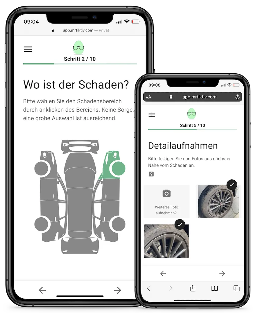 Digitale Schadens&shy;meldung